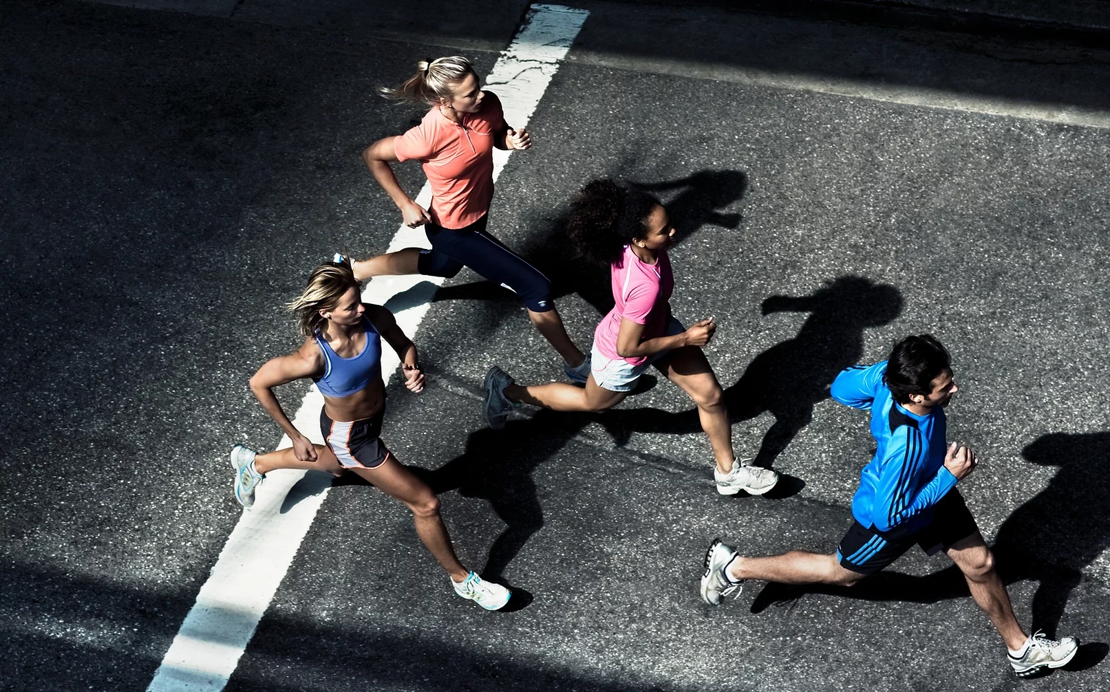 Group running and exercising